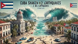 Cuba Shakes BacktoBack Quakes andTsunami Alerts 🇨🇺 🚨 ‼️ [upl. by Manaker]