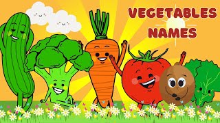 10 ENGLISH VEGETABLES NAME  VEGETABLES NAME IN ENGLISH  DIFFERENT TYPES OF VEGETABLES FOR KIDS [upl. by Meehan]