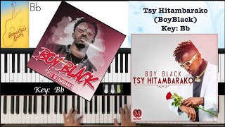 Tsy Hitambarako BoyBlack  Piano Lesson Demo [upl. by Ettesyl]