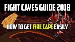 Runescape 3  Fight CavesJad guide 2018  FIRE CAPE EASY [upl. by Cedell]