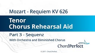 Mozarts Requiem Part 3  Sequenz  Tenor Chorus Rehearsal Aid [upl. by Noynek181]