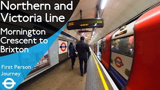 London Underground First Person Journey  Mornington Crescent to Brixton [upl. by Tarrsus521]