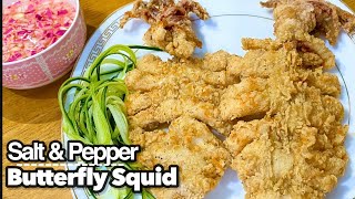 Butterfly Squid  Salt amp Pepper Squid Recipe  Pang Negosyo Recipe [upl. by Neeron]