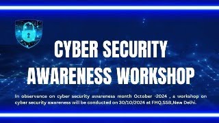 Workshop on Cyber Security [upl. by Iffar953]