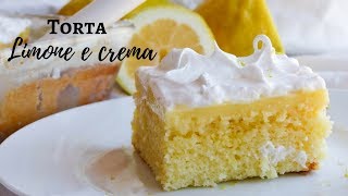 TORTA CREMA LIMONE e MERINGA Sofficissima e facile RICETTE DI GABRI Kitchen Brasita [upl. by Aitnyc]