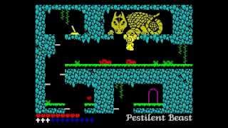 LAbbaye des Morts Walkthrough ZX Spectrum [upl. by Notgnimer]