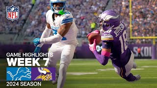 Detroit wins an NFC North battle on CLUTCH kick in Minnesota  Lions vs Vikings Week 7 highlights [upl. by Yelyac107]