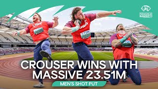 Crouser shatters championship record in shot put final  World Athletics Championships Budapest 23 [upl. by Lehteb]