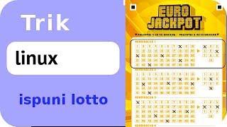 Ispunjavanje lotto listica uz pomoc linux sustava [upl. by Cazzie]