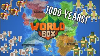 4 Massive Kingdoms Battle On A Gigantic Fantasy World For 1000 Years  WorldBox [upl. by Snyder]