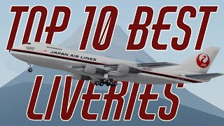 Top 10 best free liveries  Aeronautica [upl. by Tneciv]