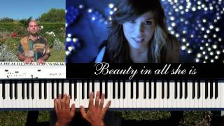 A Thousand Years Christina Perri  piano amp drum accompaniment with lyrics [upl. by Orteip]