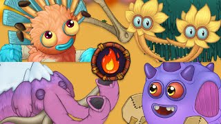 Amber Island  All Monster Sounds amp Animations My Singing Monsters [upl. by Jaqitsch]