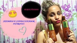 SHAMPOO E CONDICIONADOR NUTRITIVO  LOW POO [upl. by Carleen]