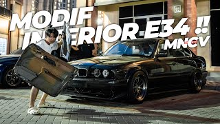 SEMPET DI HANCURIN  INTERIOR BMW E34 KITA MODIF JAUH LEBIH KEREN [upl. by Dnomso]