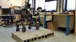 Centauro Robot Climbing a step with 10Kg payload on each arm [upl. by Sarad151]