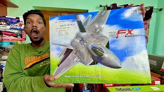 RC Big Size F22 Raptor Fighter Jet VS RC Aeroplane Unboxing amp Testing  Chatpat toy tv [upl. by Ellehsyt516]