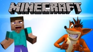 Minecraft com Crash Bandicoot Epico [upl. by Ahsimik]