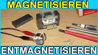 Magnetisieren und Entmagnetisieren von Schraubendrehern Werkzeug  2 Methoden  How 2  Tutorial [upl. by Enneyehs]