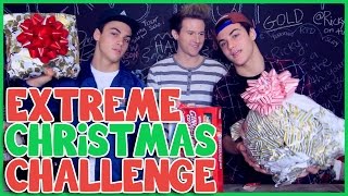 EXTREME CHRISTMAS CHALLENGE w THE DOLAN TWINS [upl. by Hgielek]