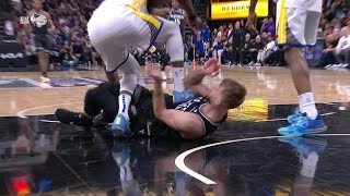 Draymond Green ejected for stomping on Domantas Sabonis  NBA on ESPN [upl. by Grefer51]