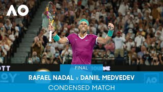 Rafael Nadal v Daniil Medvedev Condensed Match F  Australian Open 2022 [upl. by Enyala]