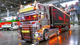 MOST IMPRESSIVE RC MODEL TRUCKS RC SCANIA MAN ACTROS GRAND HAULER SUPER SCALE [upl. by Lemieux]