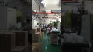 Fast food thin wall box factory runing with all Powrjet KF sereis injection molding machine [upl. by Bedell]