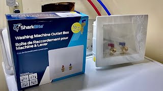 How to install a sharkbite washing machine outlet box [upl. by Iiette]