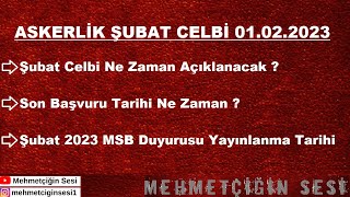 Askerlik Şubat Celbi 2023 Ne Zaman Açıklanacak   Mehmetçiğin Sesi [upl. by Jenesia]