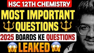 12 hsc chemistry important questions Boards 2025 chemistry class 12 important questions 2025 hsc [upl. by Roach]