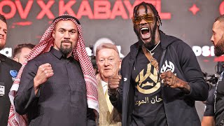 DONT BLINK • Deontay Wilder vs Joseph Parker FACE OFF • Saudi Arabia DAZN amp TNT Boxing [upl. by Hilleary]