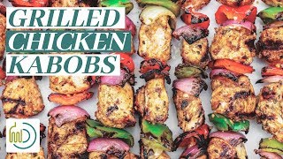 Mediterranean Grilled Chicken Kabobs  The Mediterranean Dish [upl. by Oirelav694]