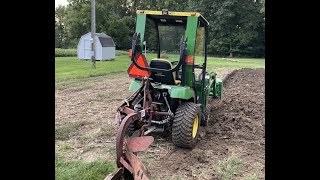 Moldboard Plowing with a Subcompact Tractor [upl. by Adna544]