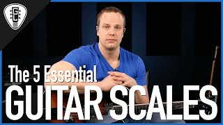 The 5 Essential Guitar Scales  Guitar Lesson [upl. by Llednek846]