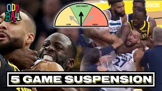 Draymond Green Is LUCKY To Only Be Suspended For 5 Games For Choking Rudy Gobert  Oddball [upl. by Nahtaoj]