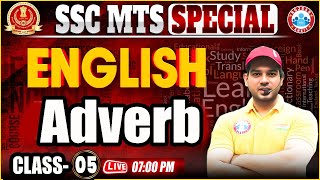 SSC MTS English Classes 2024  Adverb for SSC MTS  MTS English By Sanjeev Thakur Sir [upl. by Lednew]