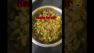 Hari mirch recipemasaledar mirchi sabjiinstant Hari mirch masalaritumohanta 🥰shortsviral videos [upl. by Olnton]