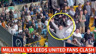 MILLWALL VS LEEDS UNITED FANS CLASH [upl. by Mike]