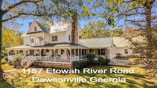 Authentic Farmhouse for sale in Dawsonville Ga 1157 Etowah River Rd Dawsonville Georgia [upl. by Gilleod650]