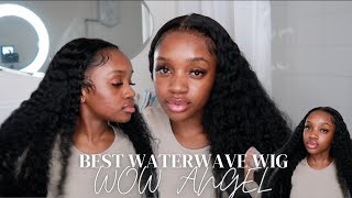 32 INCH ALIEXPRESS WOW ANGEL DEEP WAVE WIG 2 WEEK REVIEW [upl. by Etterraj]