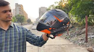 vega Crux Dx Checks Helmet detail review aditube [upl. by Pollock]