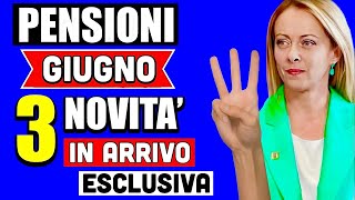 PENSIONI GIUGNO 2024 👉 3 NOVITÀ  PARTICOLARITÀ IN ARRIVO CON IL PAGAMENTO ✅ ESCLUSIVA IMPORTANTE [upl. by Anival]