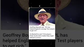 Geoffrey Boycott said shorts cricket trending [upl. by Merras]