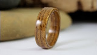 How To Make Wooden Rings Without Power Tools No Lathe No Power Tools No Problem [upl. by Haakon62]