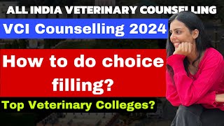 How to do choice filling Preference list ⁉️ BVSC Counselling 2024 vet veterinary neet vci [upl. by Alyehs]