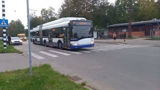 Buses amp Trolleybuses at Spilves iela [upl. by Rachelle]