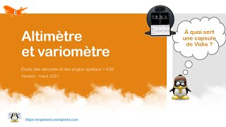 🛫Altimètre et variomètre BIA Étude aéronefs🔧38 [upl. by Shae]