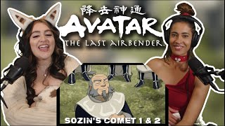 ATLA quotSozins Comet Part 1 The Phoenix Kingquot and quotPart 2 The Old Mastersquot  First Time Reaction [upl. by Ojillib]