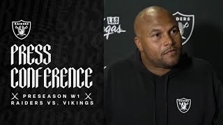 Coach Pierce Postgame Presser  81024  Preseason Week 1  NFL [upl. by Copp]